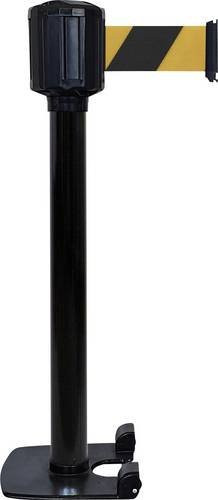 VISO RXLO1100BKNJ LO3 Gurtabsperrpfosten Schwarz, freistehend, Gurtlänge 10m, H x Ø: 111 x 8 cm - Bild 1