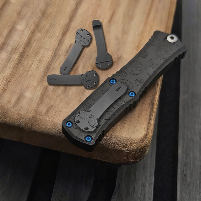 Swayboo Titanlegierung Taille Clip Klemme für Klappmesser Scheide Rückseite Clip in Schwarz - Bild 1