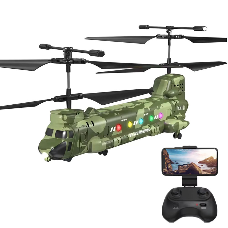 Kmoist RC Hubschrauber LM19-D, mit LED Lichter, 480P Kamera HD, ab 14 Jahren - Bild 4