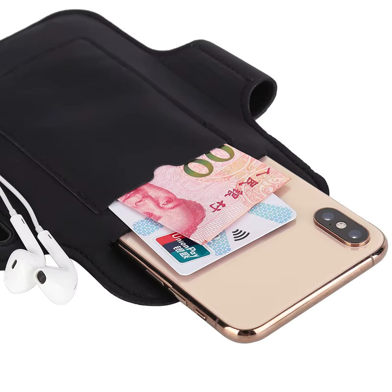 HAISSKY Sportarmband für iPhone, Samsung und Xiaomi in Schwarz oder Pink - Bild 4