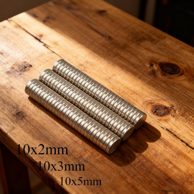 Runder Neodym-Magnet in Silber für Büro und Küche, starker Magnet-Booster für Heimbüro und Werbetafeln - Bild 1