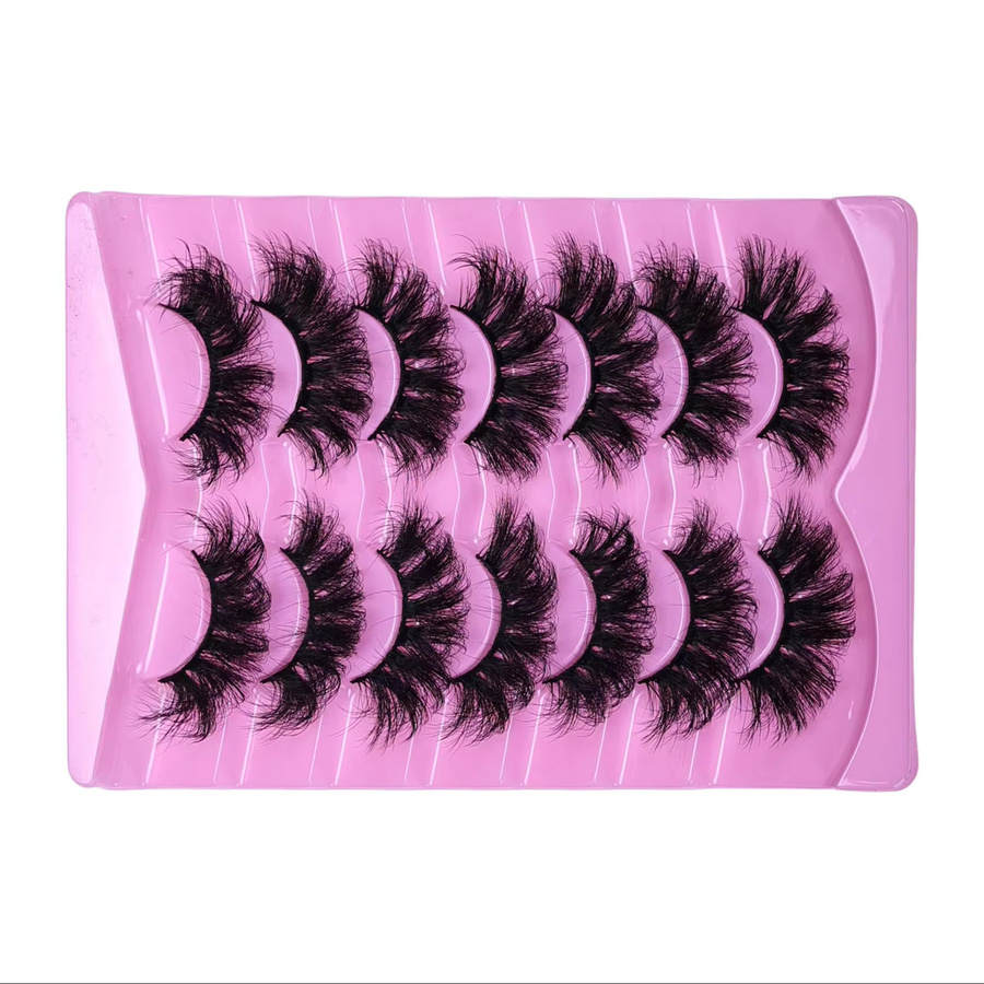 JIEFUXIN Künstliche Wimpern, 7 Paar, natürlich aussehend - Bild 5