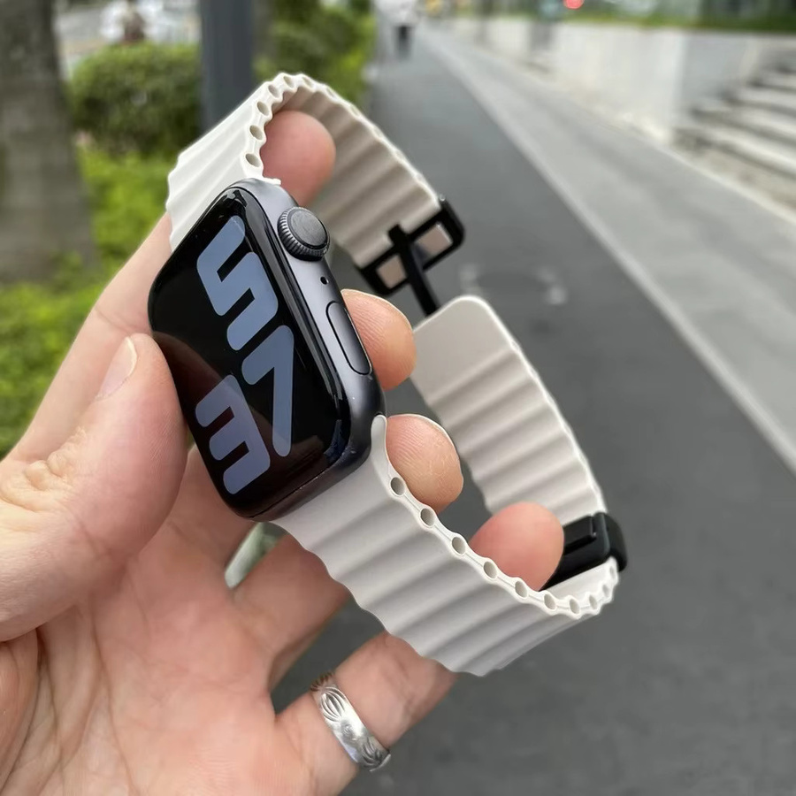 HUBANDE Uhrenarmband Silikon, Weiß, Unisex - Bild 2