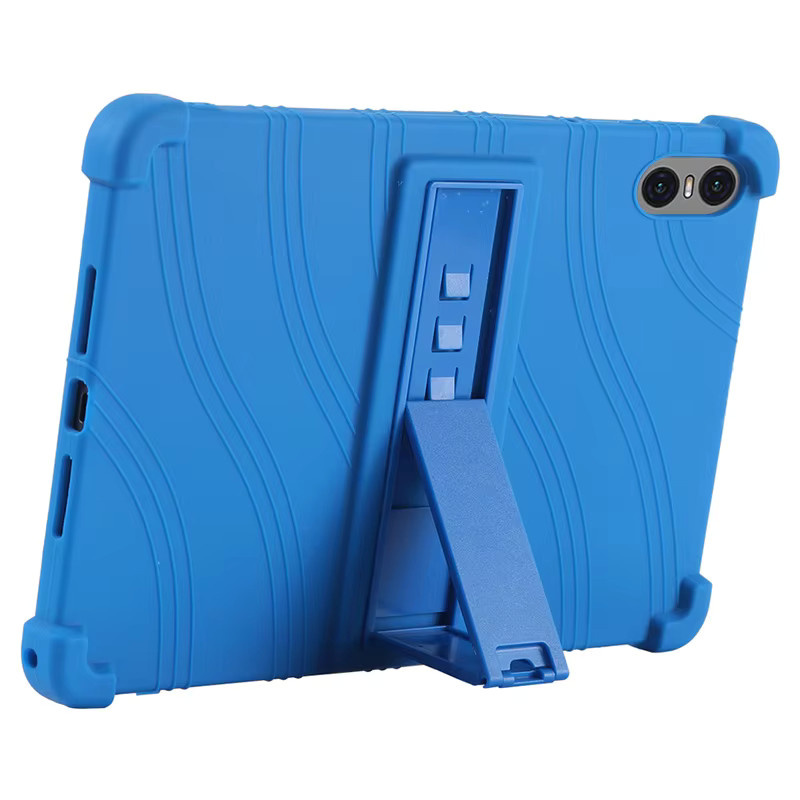 Weiche Silikonhülle für Teclast T40 M40 P30 Air Pro Plus T45 M50 Pro HD T40S P25T P26T mit verstellbarer Multi-Winkel-Standabdeckung in Blau - Bild 3
