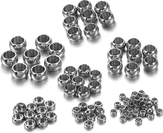YouYoungDifferent Stopper Spacer Perlen Edelstahl, Unisex - Bild 1