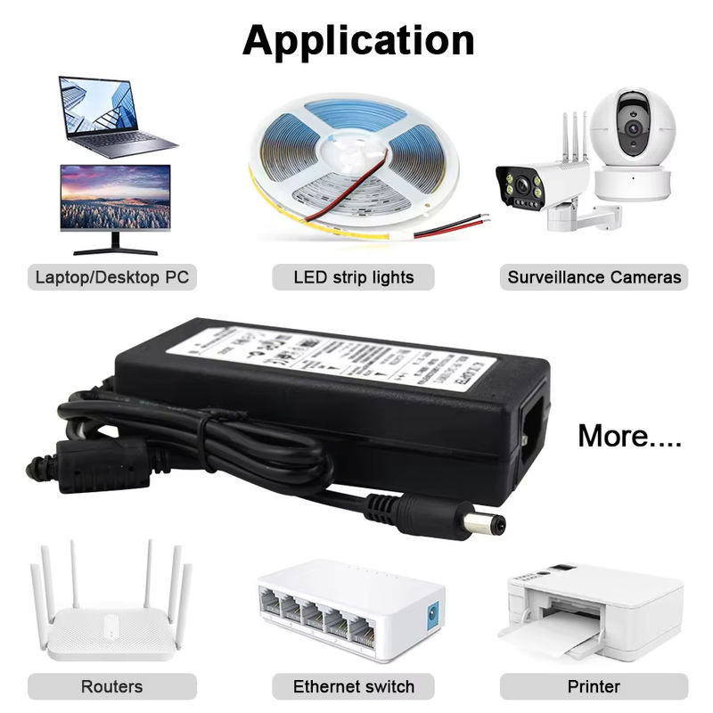 Asign Universal-Netzteiladapter für LED-Streifen, DC 12V 24V, Farbe Schwarz - Bild 6