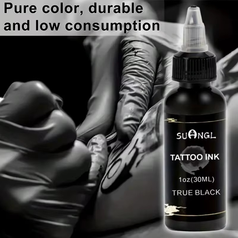 SUANGL Tattoo-Tinte Schwarz, 30 ml - Bild 5