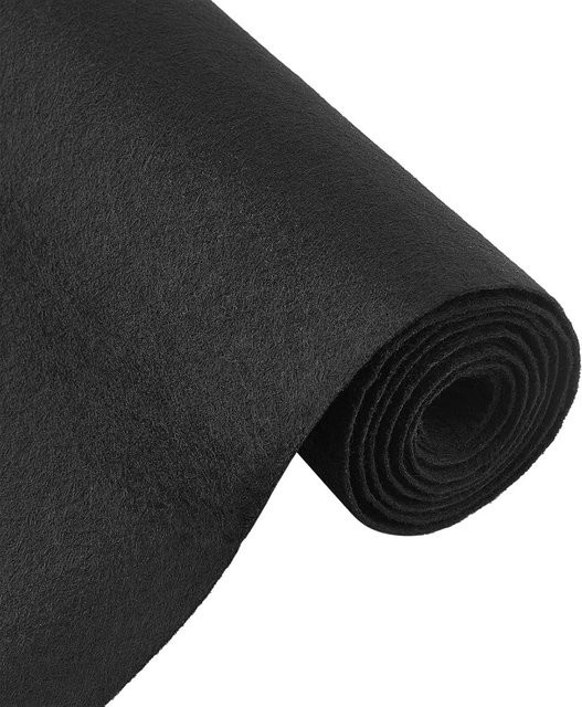 Schwarze Filzrolle zum Basteln und Nähen, Dicke: 0,9 mm, Breite: 40 cm, Länge: 300 cm - Bild 1