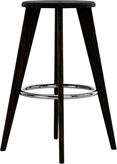 Vitra Tabouret Haut Barhocker aus Eiche Massivholz in Braun - Bild 1
