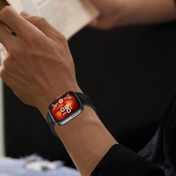Huawei Uhrenarmband Silikon, Schwarz - Bild 4