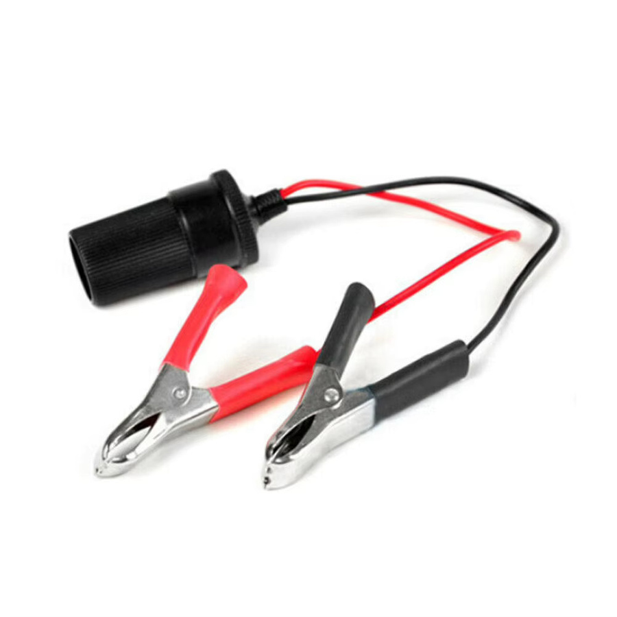 NIGHTKIST 12V Zigarettenanzünder Adapter mit Batterie-Klemmen für Auto, Lkw und Motorrad - Bild 2