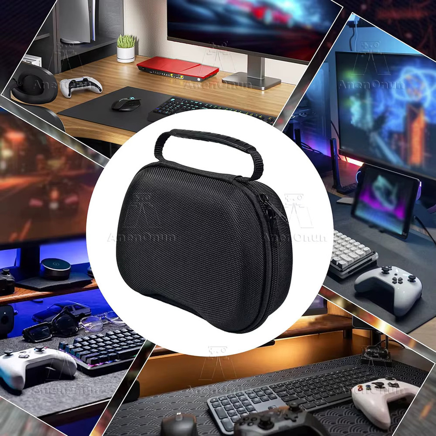 AnenOnun Universelle Controller-Tragetasche in Schwarz, Sturzsichere EVA-Schale für PS5, PS4, Xbox und Switch 2 Pro - Bild 5