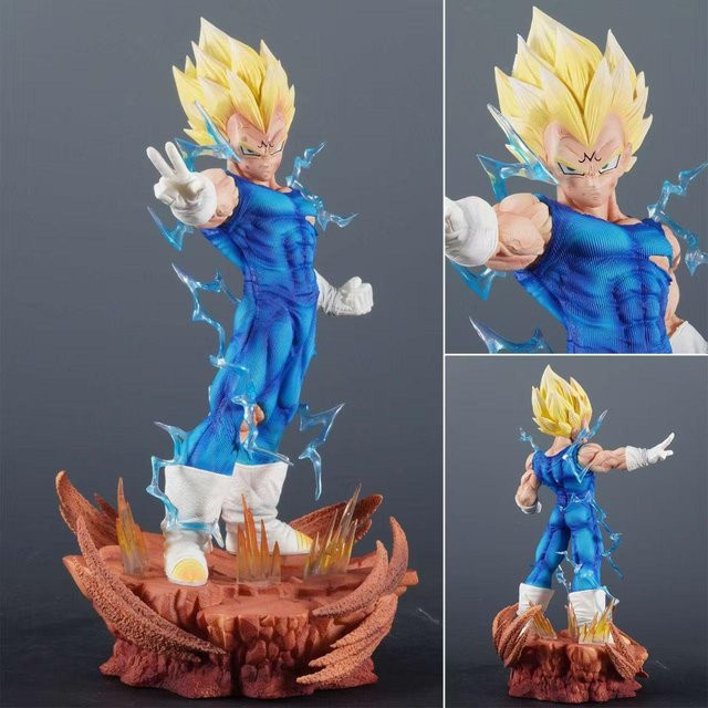 Yiran toy 1 Dragon Ball Vegeta Super Saiyajin Figur Leuchtendes Modell - Bild 1