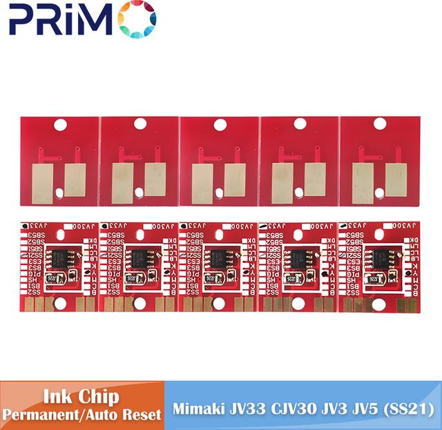 Mimaki SS21 Permanent Auto Reset Tintenpatrone mit Chip für Eco Solvent Drucker, 440 ml - Bild 1