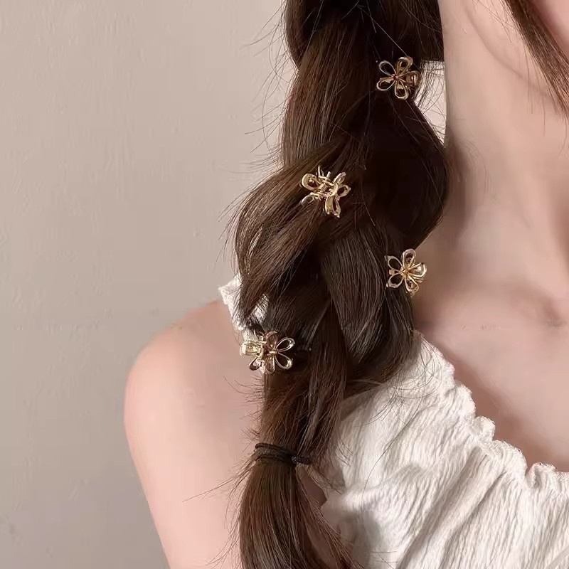 Haar-Klaue-Clips, Metall, Blume, Schmetterling, Damen - Bild 4