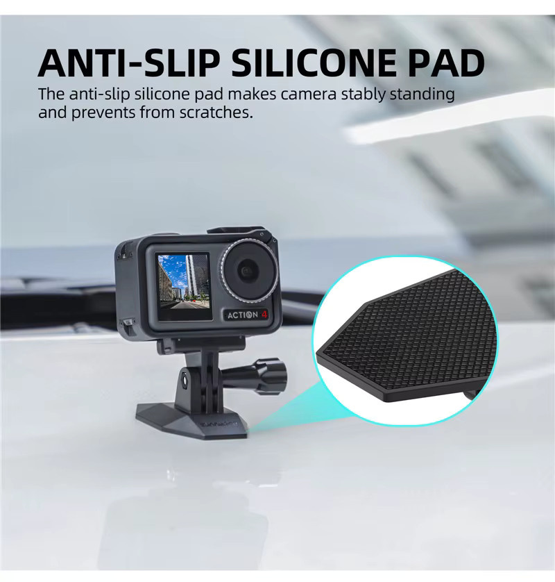 Magnetische Motorrad-Halterung für DJI OSMO Pocket, Insta 360 X5 X4, GO 3S und ACE Pro 2 Kameras in Schwarz - Bild 4