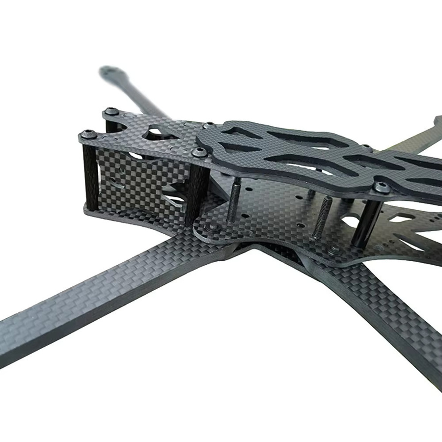 Foxhound APEX HD Carbon Fiber Quadcopter Rahmen für FPV Freestyle Racing Drone in Schwarz - Bild 3