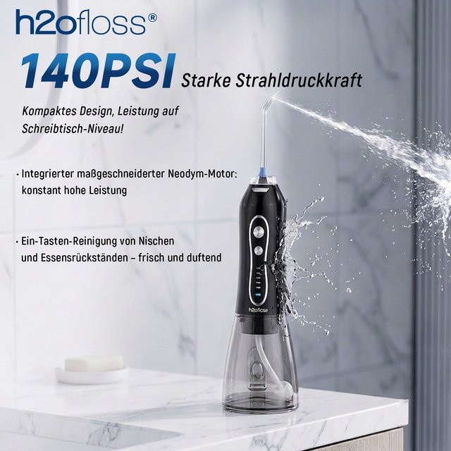 H2ofloss Kabellose Munddusche, 300 ml, Unisex - Bild 1