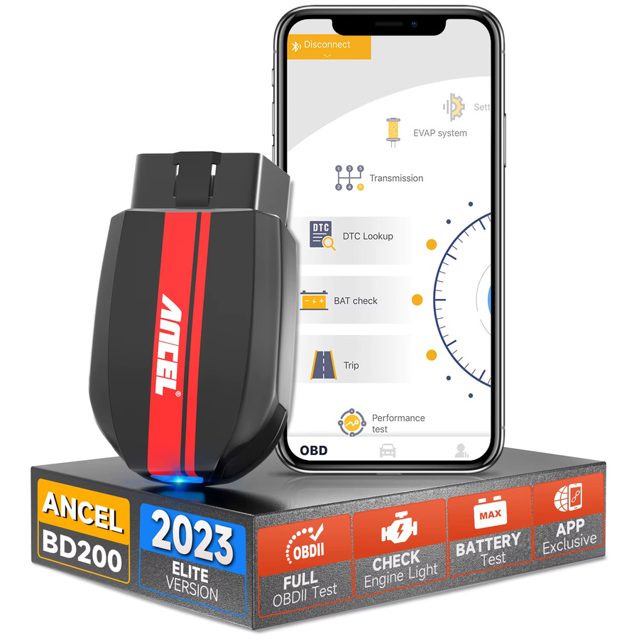 ANCEL BD200 OBD2 Automotive Scanner Bluetooth Diagnosegerät in Schwarz für Android und iOS - Bild 6