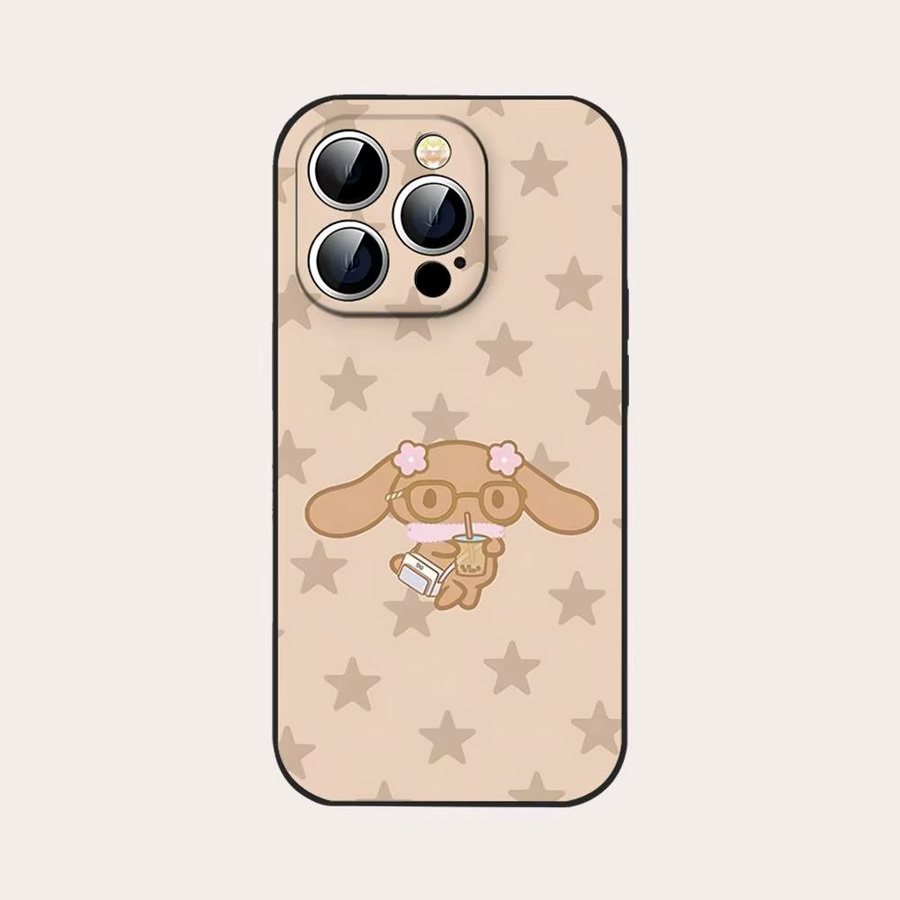 Mesuca Handyhülle mit Cartoon M-Mocha Design für iPhone 11 bis iPhone 17 Pro Max Plus Mini aus weichem TPU - Bild 4