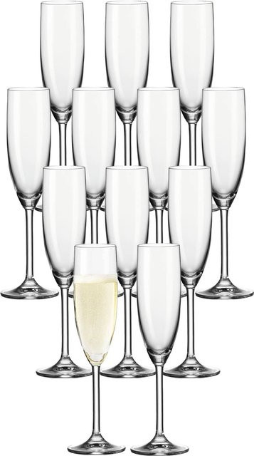 Leonardo Sektglas Daily Champagnerflöte transparent 12er Set 200 ml - Bild 1