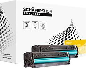 Schäfer Shop Select Toner Doppelpack Schwarz ersetzt HP 304A CC530A für Laserdrucker - Bild 1