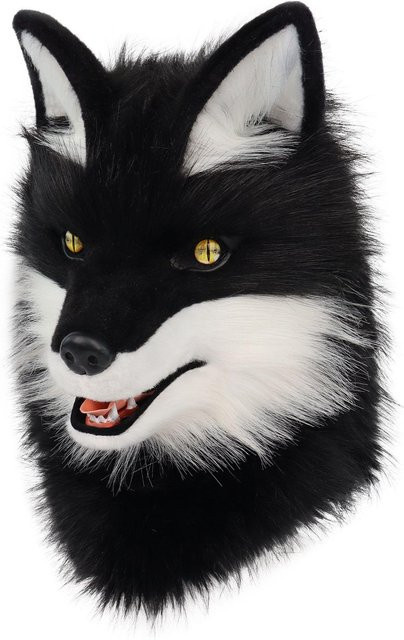 YIRAN Tier Wolf Maske, Cosplay Kostüm Zubehör, Grau, ab 14 Jahren - Bild 1