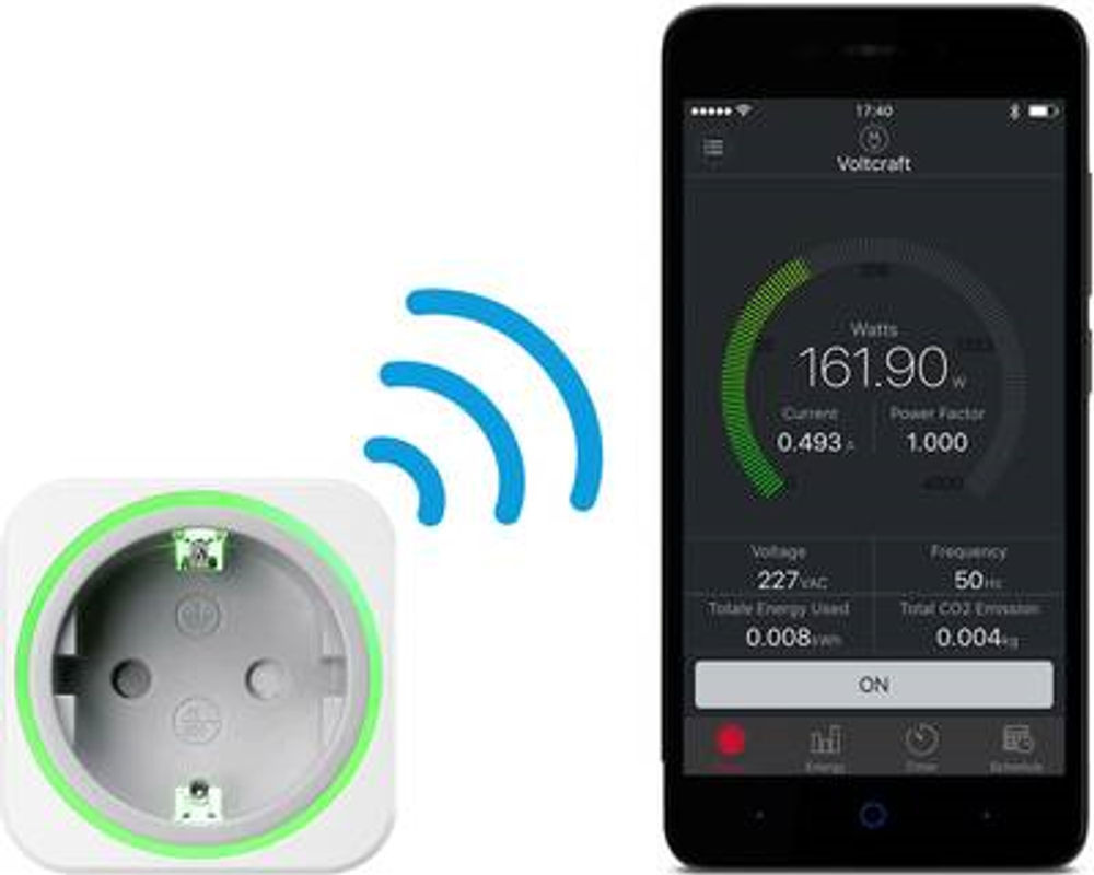 Voltcraft SEM6000 Energiekosten-Messgerät mit Bluetooth-Schnittstelle und Datenloggerfunktion in Weiß - Bild 2
