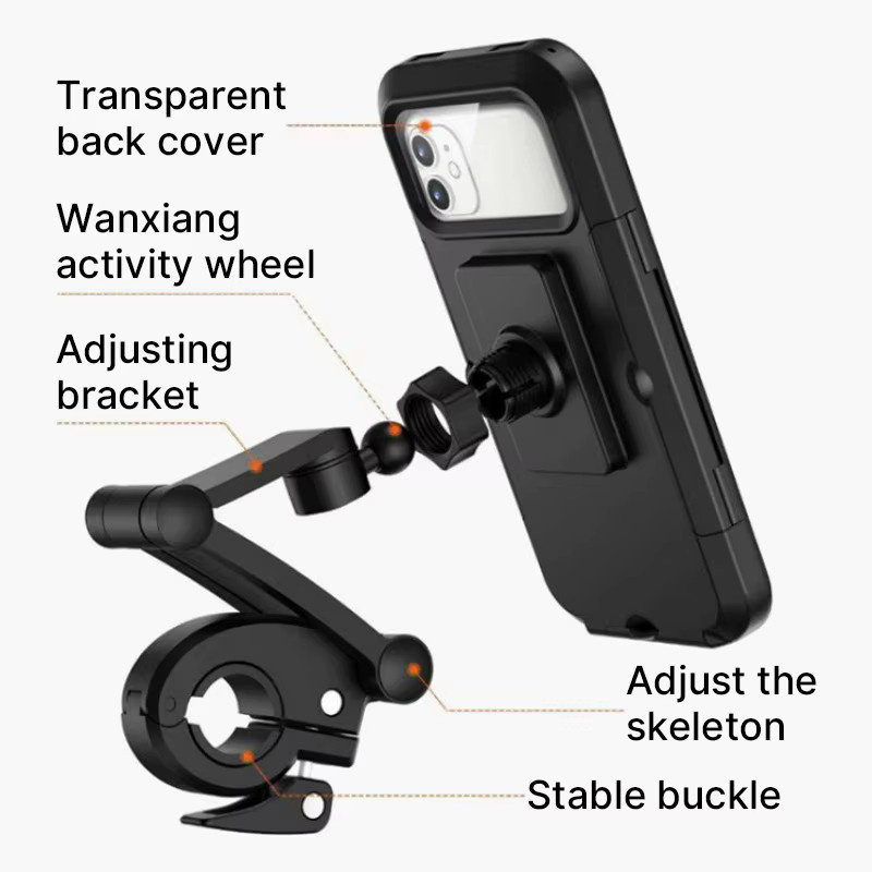 Wanxiang Fahrradständer Touchscreen Version in Schwarz für Smartphones bis 6,7 Zoll - Bild 2