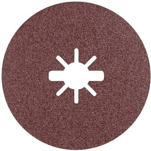 Bosch EXPERT R781 Prisma Ceramic X-LOCK Fiberscheibe für Winkelschleifer, Farbe: Braun, Durchmesser: 115 mm, Bohrung: 22,23 mm, Körnung: 80 - Bild 1