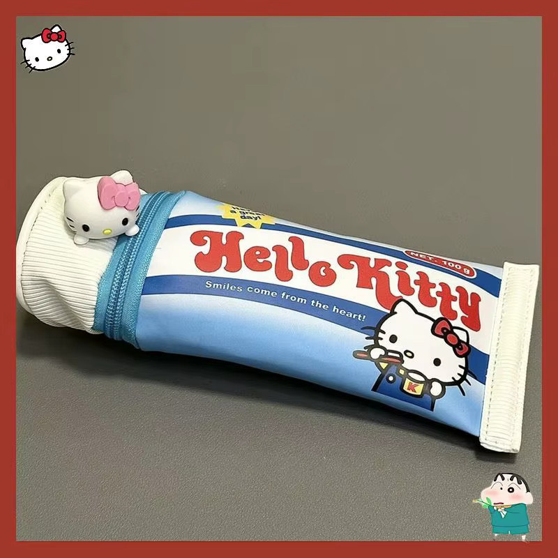 Hello Kitty Federmäppchen in Zahnpastaform, blau, Textil - Bild 2