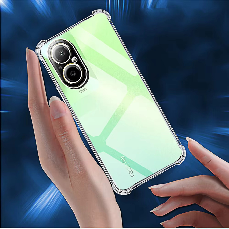 Stoßfeste Silikon Handyhülle für Realme C67 4G in Transparent, weiches TPU Case - Bild 5