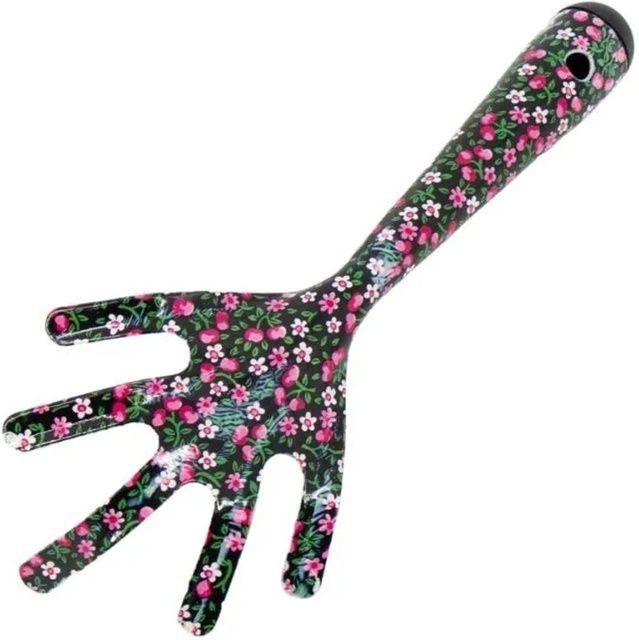 Galaflor Handgrubber aus Stahl mit Blumenmotiv und Aufhängeloch - Bild 1