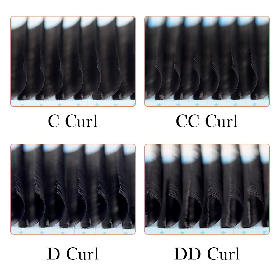 AGUUD Russische Volumen-Wimpernverlängerungen, 16 Reihen, Matt Black, Unisex - Bild 2