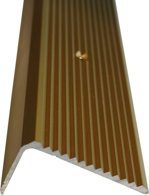 Döllken Profiles Treppenwinkelprofil in Messing Gold, Breite: 40 mm, Höhe: 20 mm, Länge: 1000 mm - Bild 1