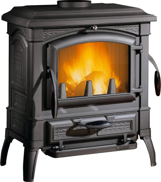 La Nordica-Extraflame Firefix Isetta Kaminofen aus Gusseisen in Schwarz mit 7,3 kW - Bild 1
