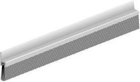 Ellen Bürstendichtung in Grau mit strapazierfähigen Bürstenelementen, Breite: 7 mm, Höhe: 38 mm, Länge: 1000 mm - Bild 1