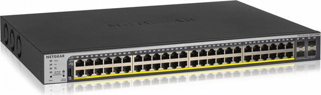 Netgear Smart GS752TPP Netzwerk-Switch L3 Lite mit 48 x 10/100/1000 PoE+ Ports und 4 x Gigabit SFP, 760 W, Grau - Bild 1