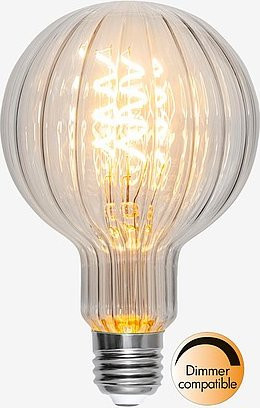 Star Trading LED G95 Globe Filament Leuchtmittel E27 Transparent Warmweiß - Bild 1