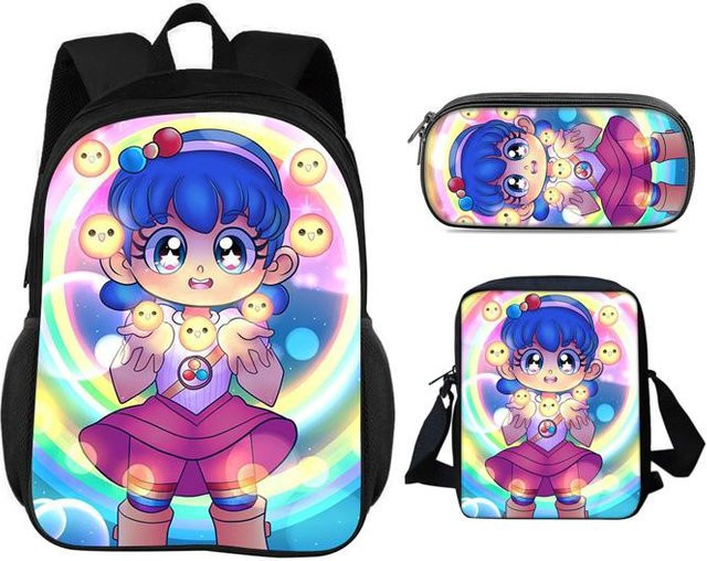 Fancy Style Studio True and the Rainbow Kingdom Set aus Rucksack, Federmäppchen und Umhängetasche in Mehrfarbig mit Cartoon-Druck für Kinder und Schüler - Bild 1