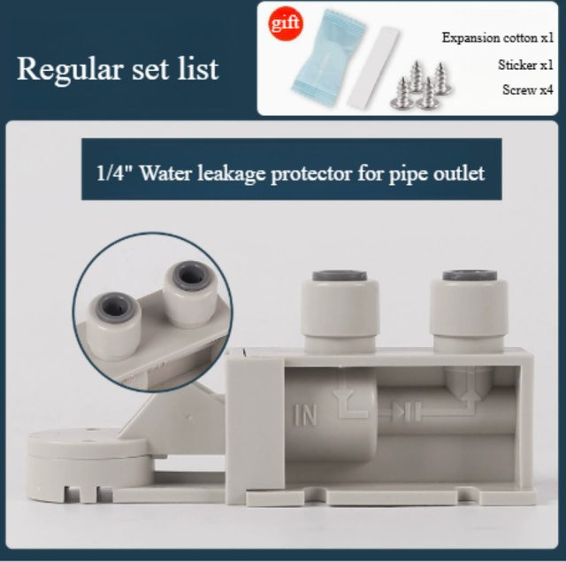 Auslaufsicheres Wasserabsperrventil mit Schnellanschluss für RO-Umkehrosmoseanlagen, 3/8 Zoll, gerade Ausführung - Bild 1