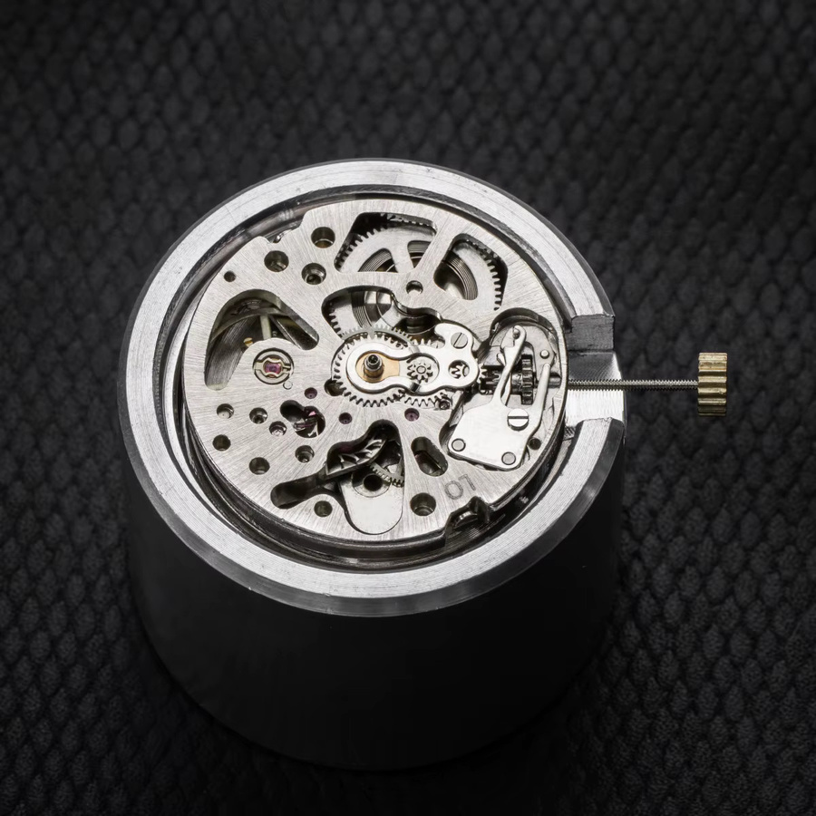 Geekthink Uhrenwerk, Automatik, 27 mm, Silber, Rubin - Bild 4