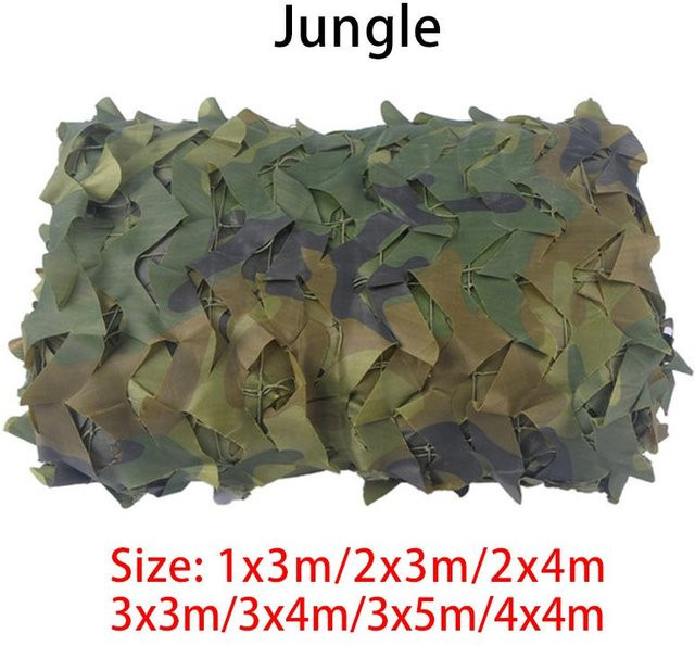 7CraftHobby Tarnnetz für Outdoor, Camping und Jagd, Sonnenschutz aus Oxford-Tuch, Multicolor, B x H: 4 x 2 m - Bild 1