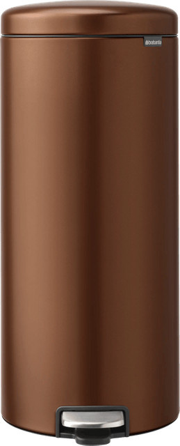 Brabantia NewIcon Treteimer mit Soft-Close-Funktion und herausnehmbarem Inneneimer, 30 Liter, Warm Bronze - Bild 1