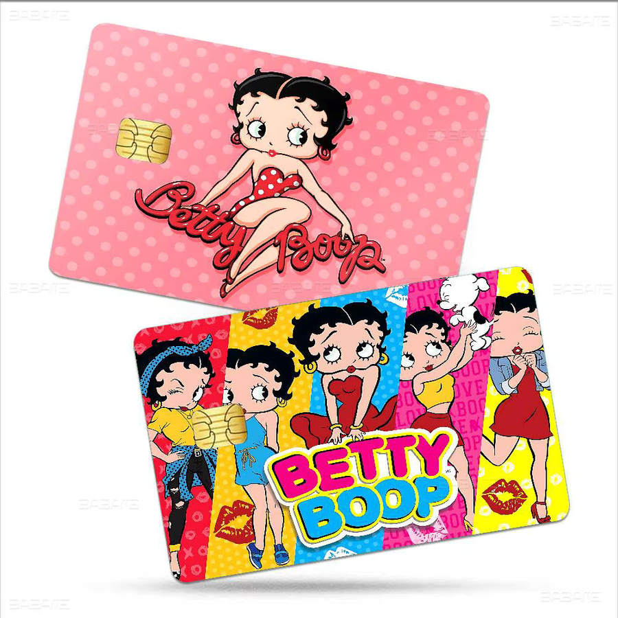 Wasserfeste B-betty B-boop Anime Aufkleber für Kreditkarten und Buspässe zur Dekoration - Bild 3