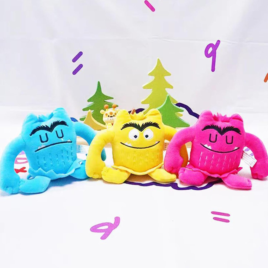 Yiran toy Kawaii Hue Monster Plüschtier-Puppen-Set, 6-teiliges Set, bunt - Bild 5