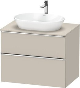 Duravit Waschtischunterschrank D-Neo in Taup Matt mit Schränken und Schubladen, Breite: 80 cm, Tiefe: 55 cm, Höhe: 66,4 cm - Bild 1