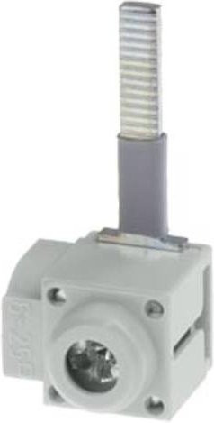 Siemens Einspeiseklemme 5ST37712 in Grau mit Berührungsschutz IP20, 25mm2 Kabeleingang links, 80A, aus Messing - Bild 1