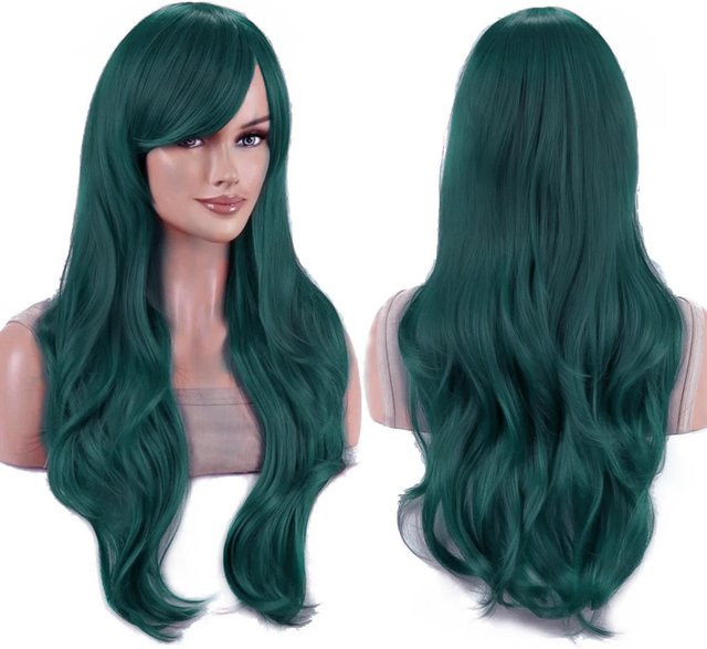 Rosa gewellte Cosplay Perücke für Damen, 28 inches - Bild 1