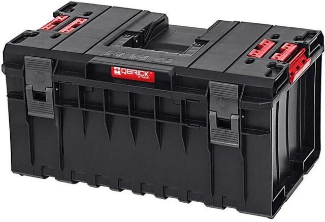 PROREGAL QBRICK Werkzeugkasten One mit zusätzlichen Verbindungsstücken, Schwarz, 38 Liter, stapelbar - Bild 1